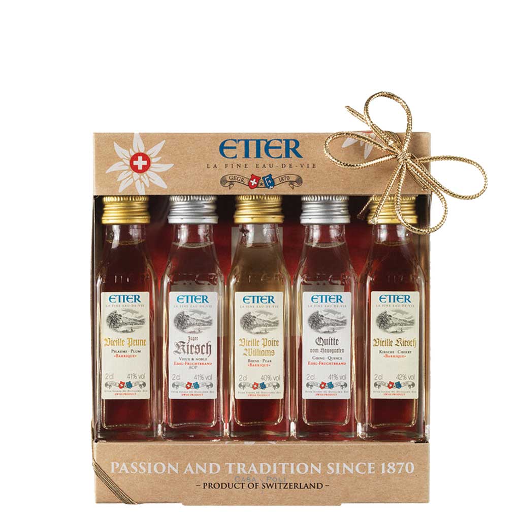Etter 5-er Mini-Set mixed – 5 x 10cl – Probier-Set - Etter Söhne AG