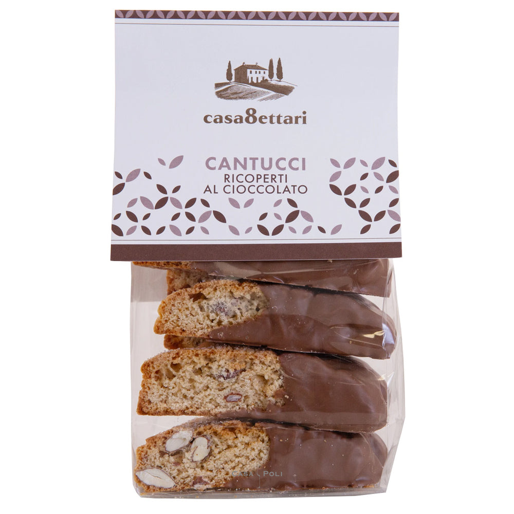 Cantucci mit Schokoladenüberzug 200 g – Casa8ettari