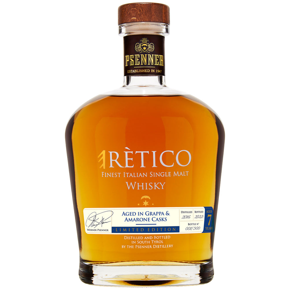 Psenner eRètico 7y Italian Single Malt Whisky Amarone Cask 70 cl.