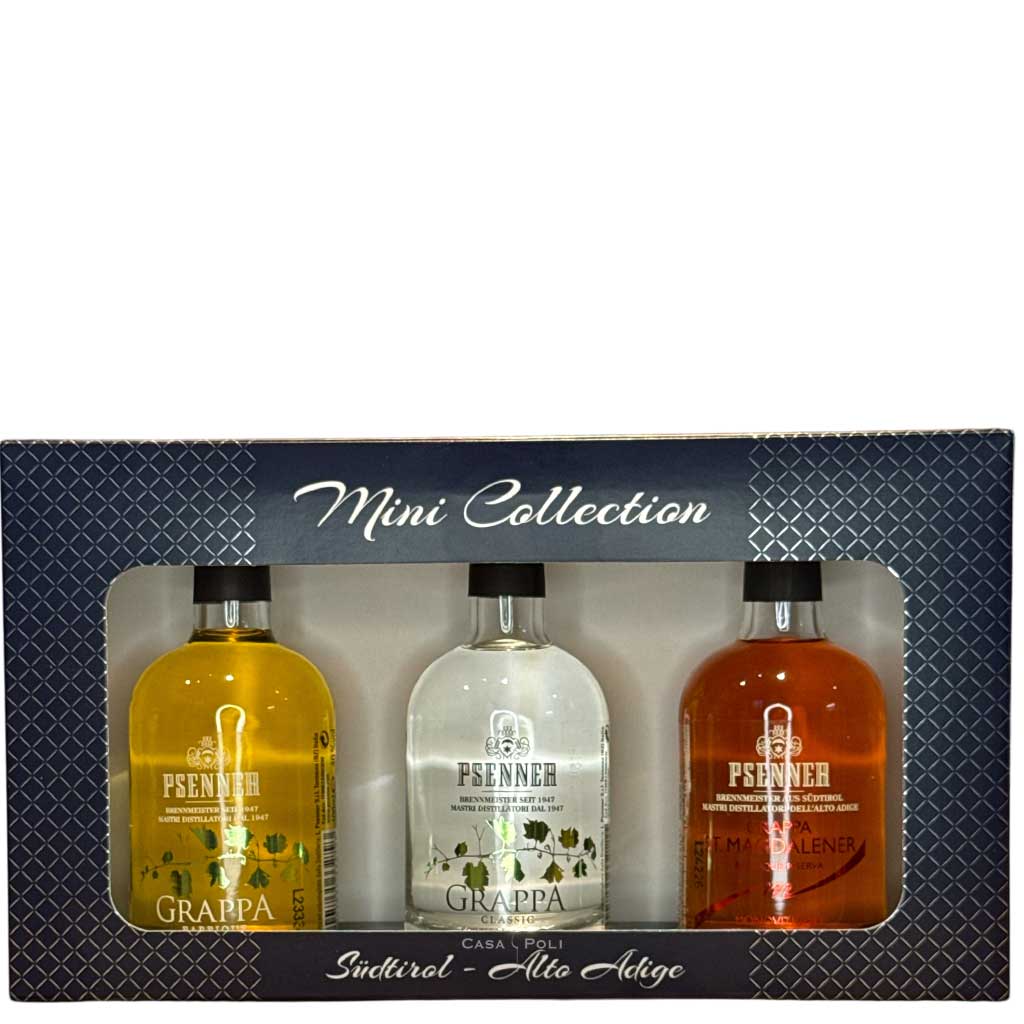 Mini Grappa Standard Selection Psenner – Geschenkset