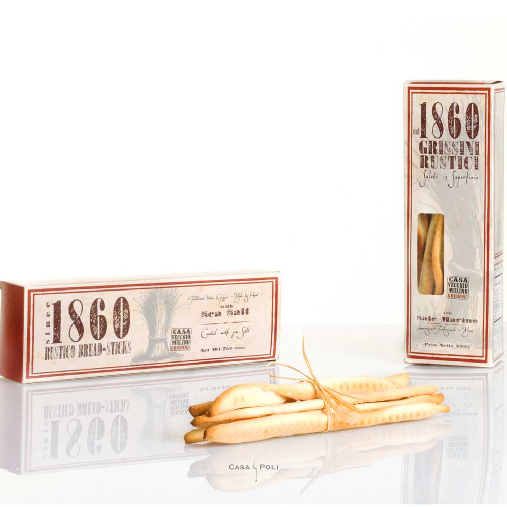 Rustico Grissini con Sale Marino von Casa Vecchio Mulino, mit Meersalz, 200 g