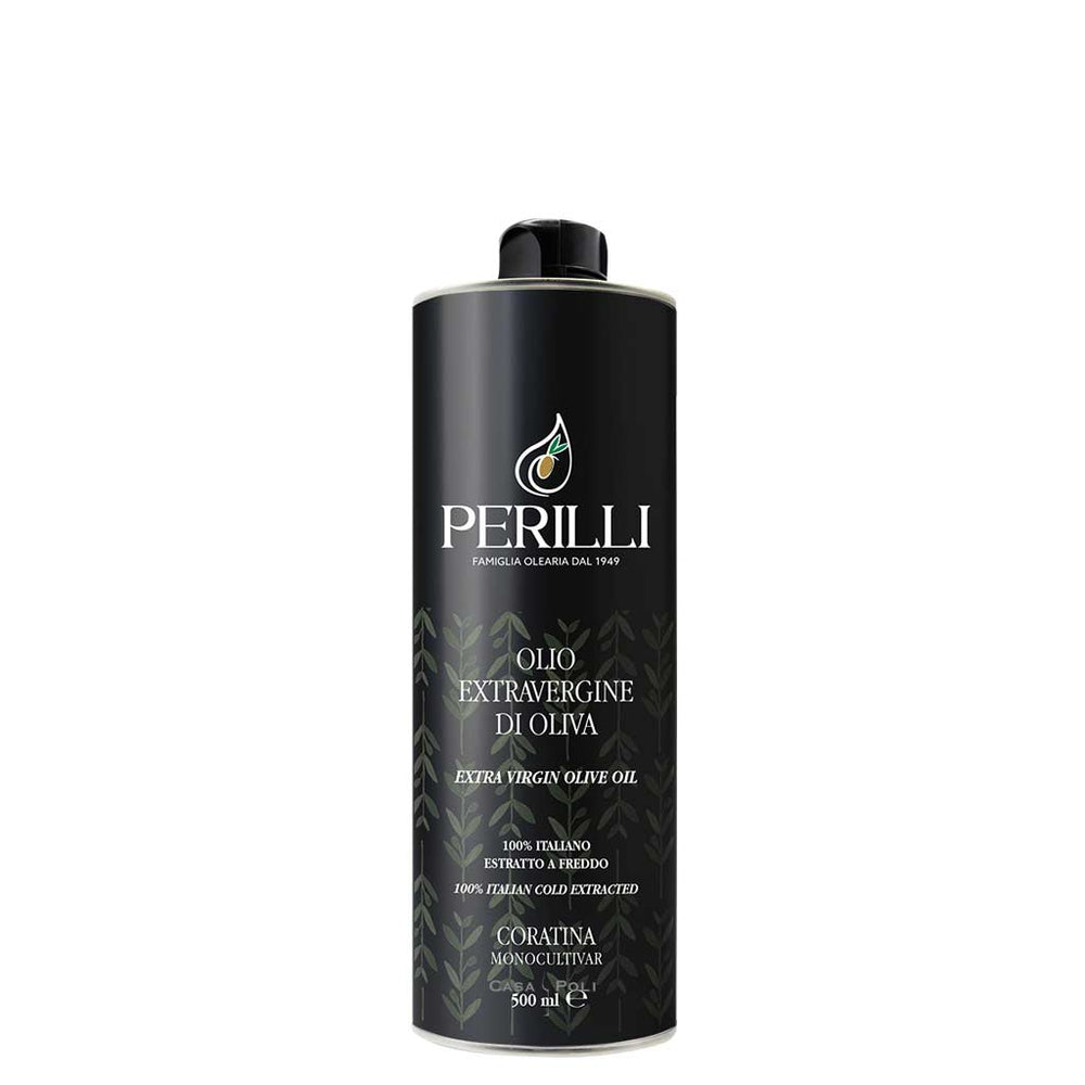 Natives Olivenöl Extra Coratina von Perilli aus Apulien, 500 ml Dose