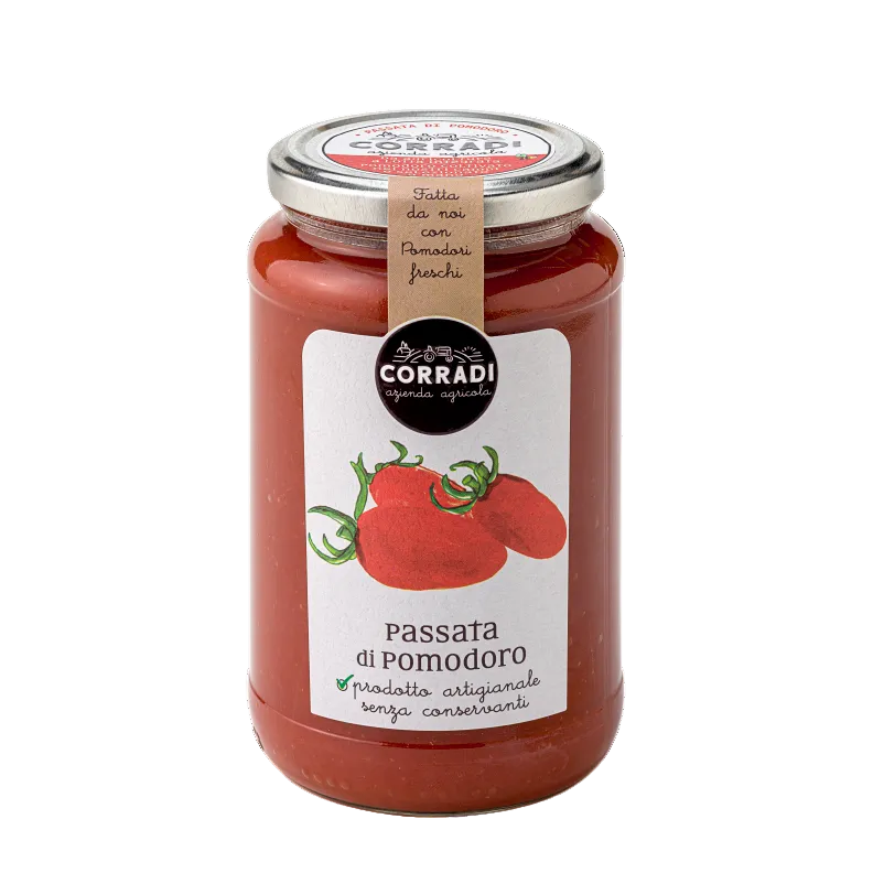 Passata di Pomodoro von Corradi, Tomatenpassata aus dem Veneto, 550 g Flasche