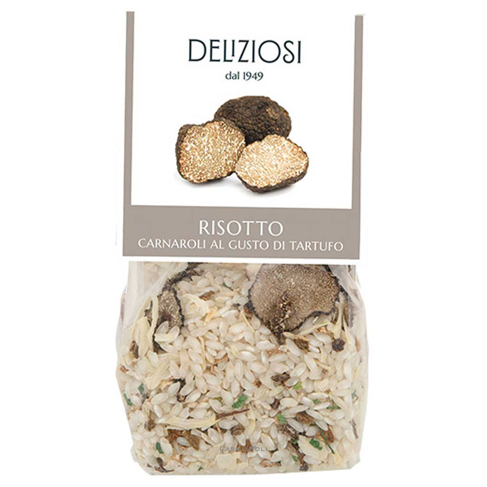 Risotto Carnaroli al Tartufo von Deliziosi, Trüffel-Risotto mit schwarzem Sommertrüffel, 250 g