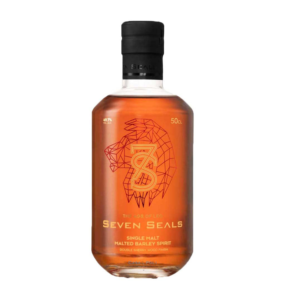 Seven Seals the Age of Leo in einer Holzkiste 50 cl. Flasche