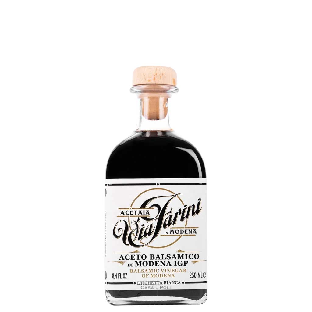 Aceto Balsamico di Modena IGP Etichetta Bianca 250 ml – Acetaia Via Farini