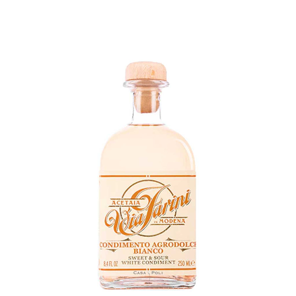 Condimento Agrodolce Bianco von Acetaia Via Farini, heller Süss-Sauer-Essig, 250 ml