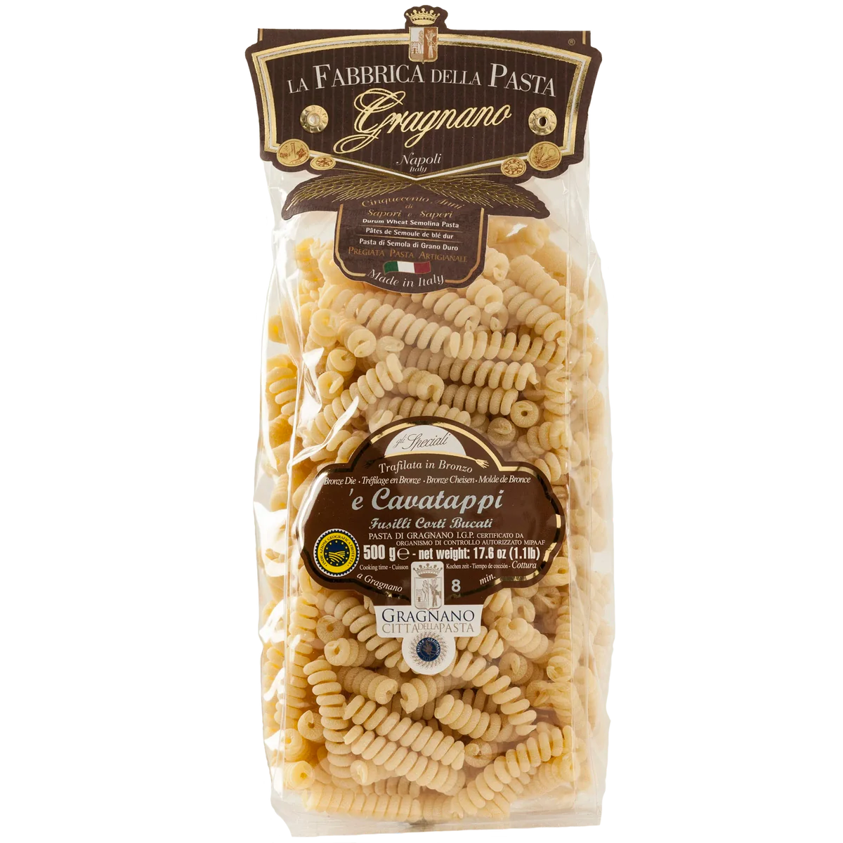 Cavatappi di Gragnano IGP aus Hartweizengriess 500g