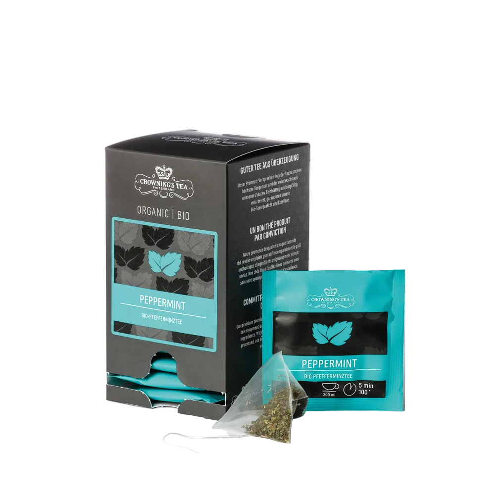 Peppermint Premium Bio-Tee – Pyramidenbeutel