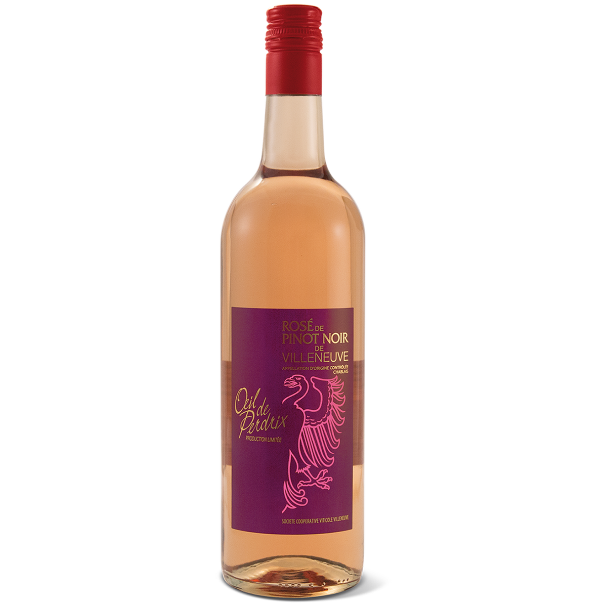 Œil-de-Perdrix Rosé de Pinot Noir Villeneuve, Chablais AOC 50 cl.