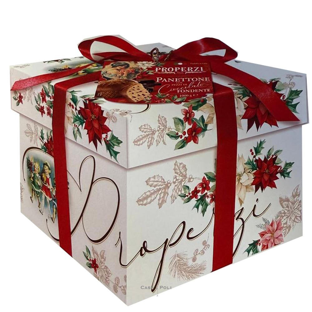 Panettone al Cioccolato Fondente in Hutschachtel 1000g - Properzi