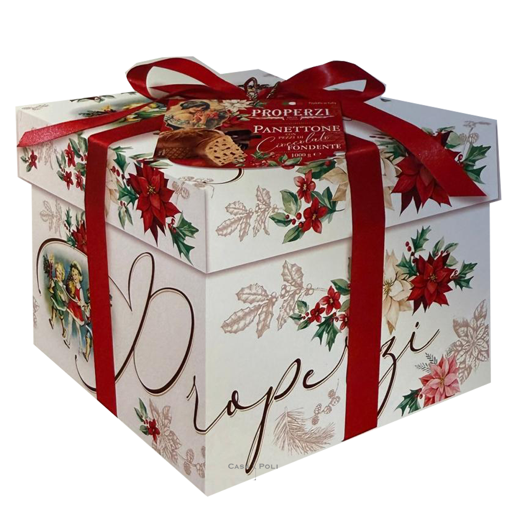 Panettone al Cioccolato Fondente in Hutschachtel 1000g - Properzi