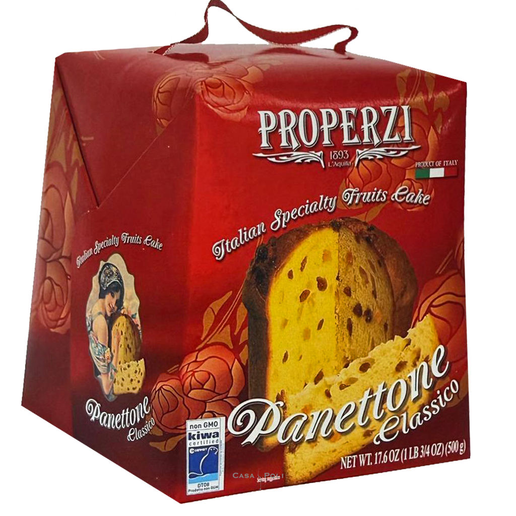Panettone Classico con Uvetta e Canditi 500g - Properzi