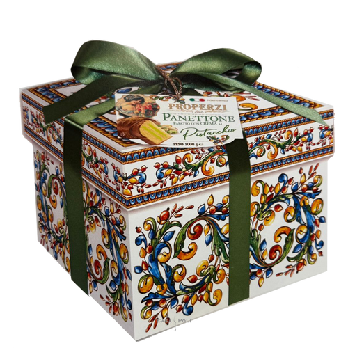 Panettone con Crema di Pistacchio in Hutschachtel 1000g - Properzi