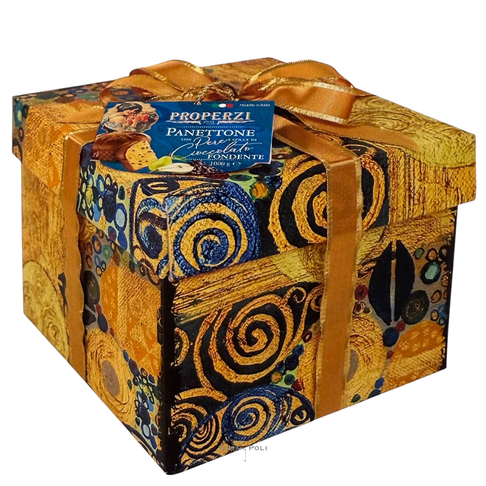 Panettone Pera e Cioccolato Fondente in Hutschachtel 1000g - Properzi