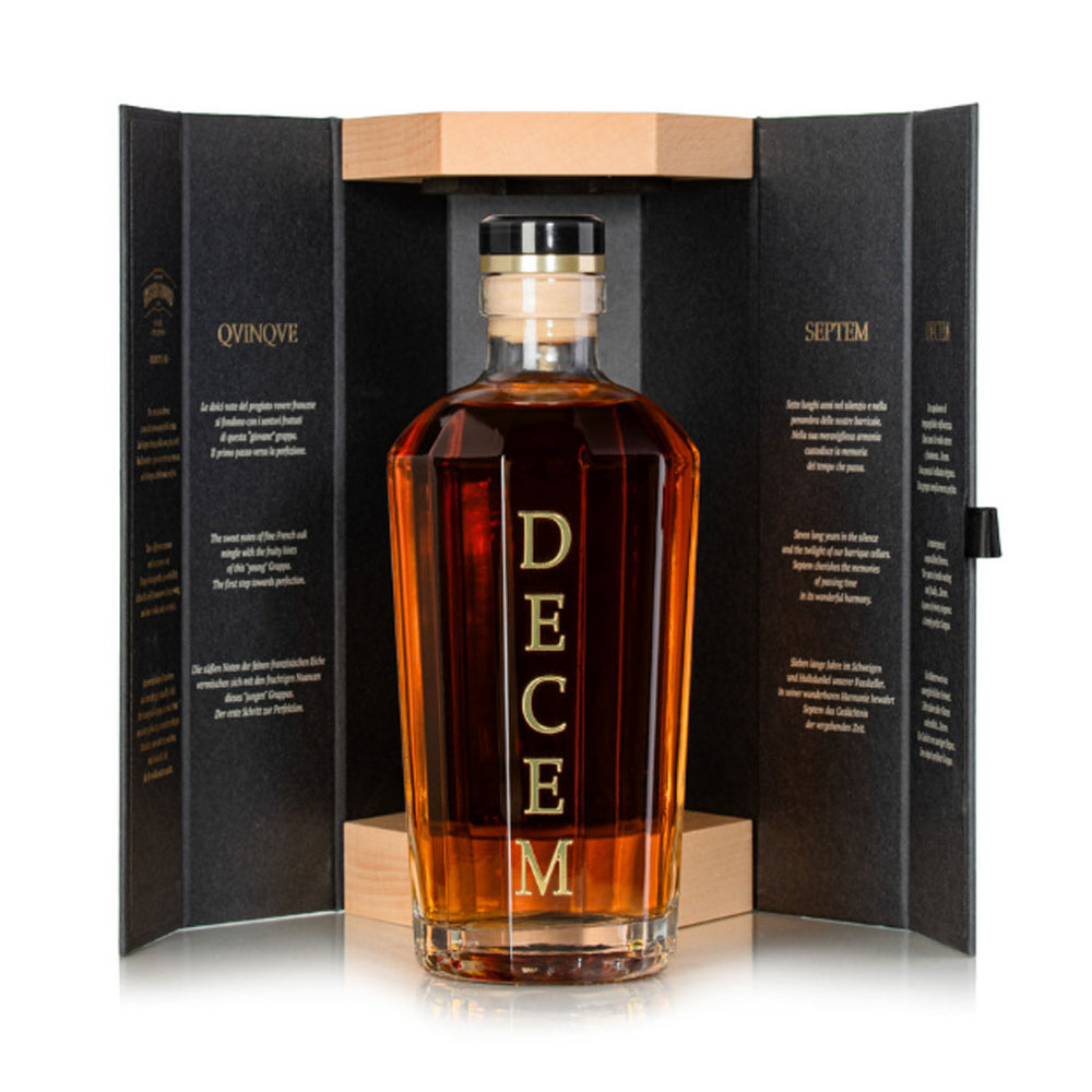 DECEM HERITAGE Holzkiste 70 cl. – Distilleria Bertagnolli