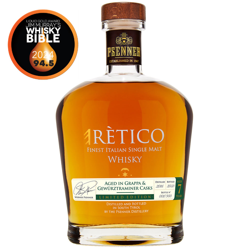 eRètico 7y Italian Single Malt Whisky Gewürztraminer Cask 70 cl.