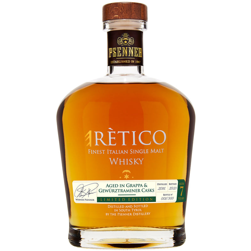 Psenner eRètico 7y Whisky Gewürztraminer Cask 70 cl.