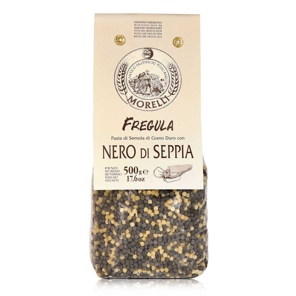 Fregula Pasta con Nero di Sepia 500 g – Pasta Morelli