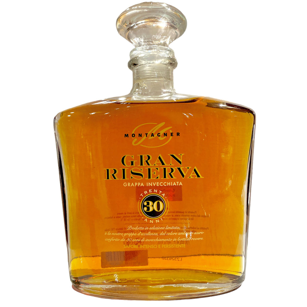Grappa Gran Riserva 30 anni 70 cl. – Montagner, Einzelflasche