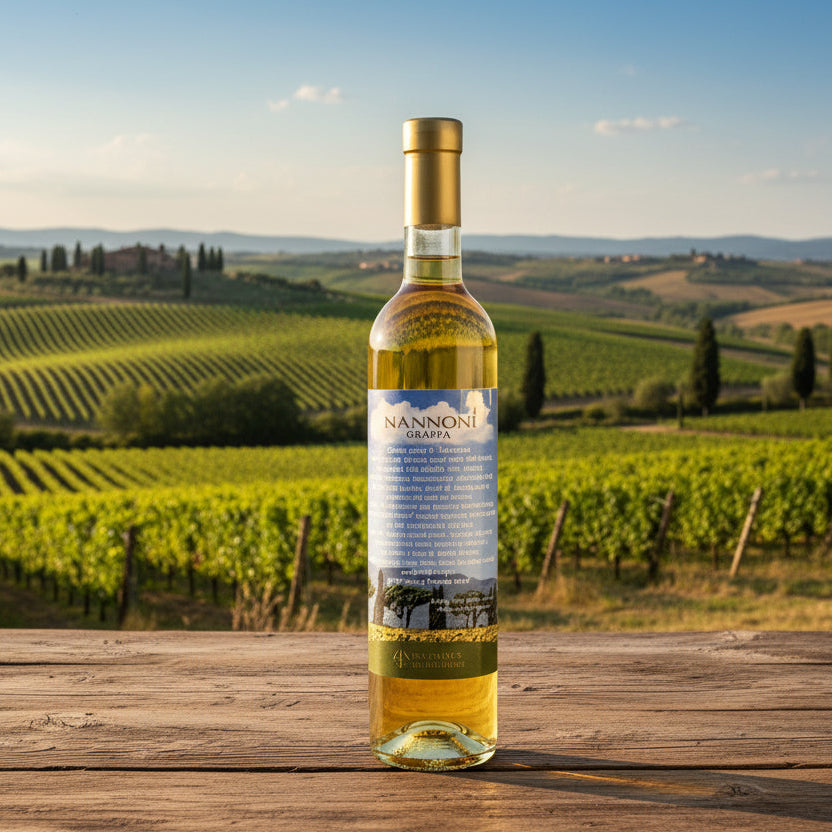 Grappa Nannoni, in einer 0,5 Liter  Flasche