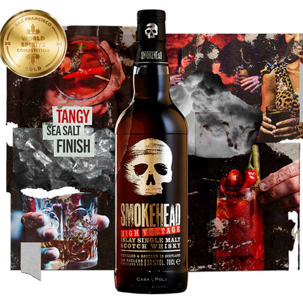Smokehead High Voltage Islay Single Malt Whisky 58 % Vol. 70 cl.Ian Macleod Distillers