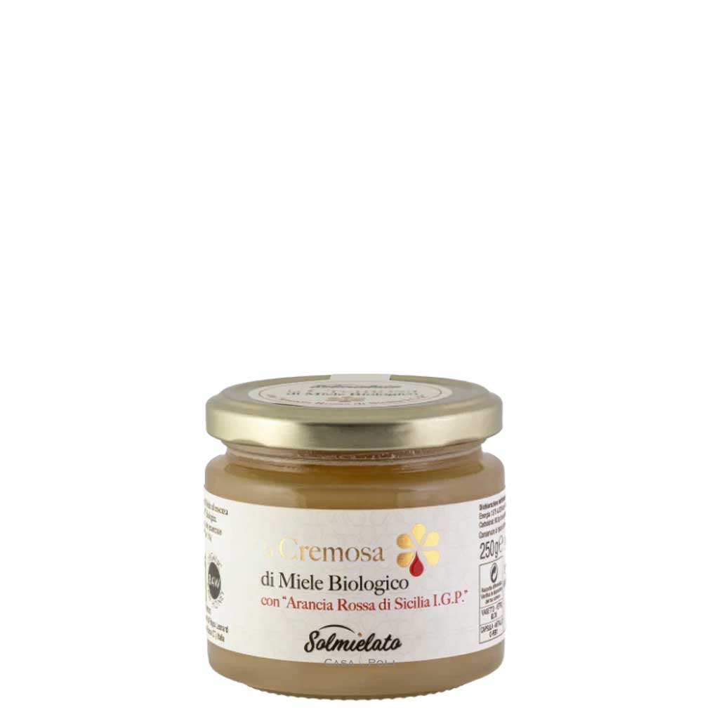 Bio-Honigcreme mit sizilianischer Blutorange IGP 250g - Filippo Leonardi
