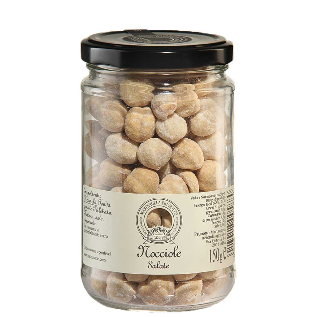 Nocciole Salate 150 g – geröstete Haselnüsse von Mariangela Prunotto