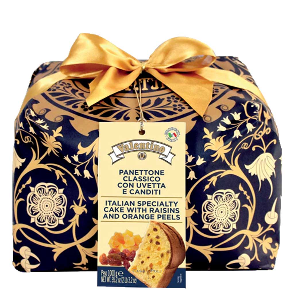 Panettone classico mit Rosinen und kandierten Früchten - Valentino