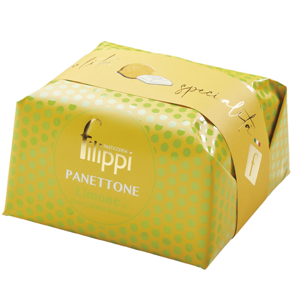 Panettone Limone e Cioccolato Binaco  500g - Filippi