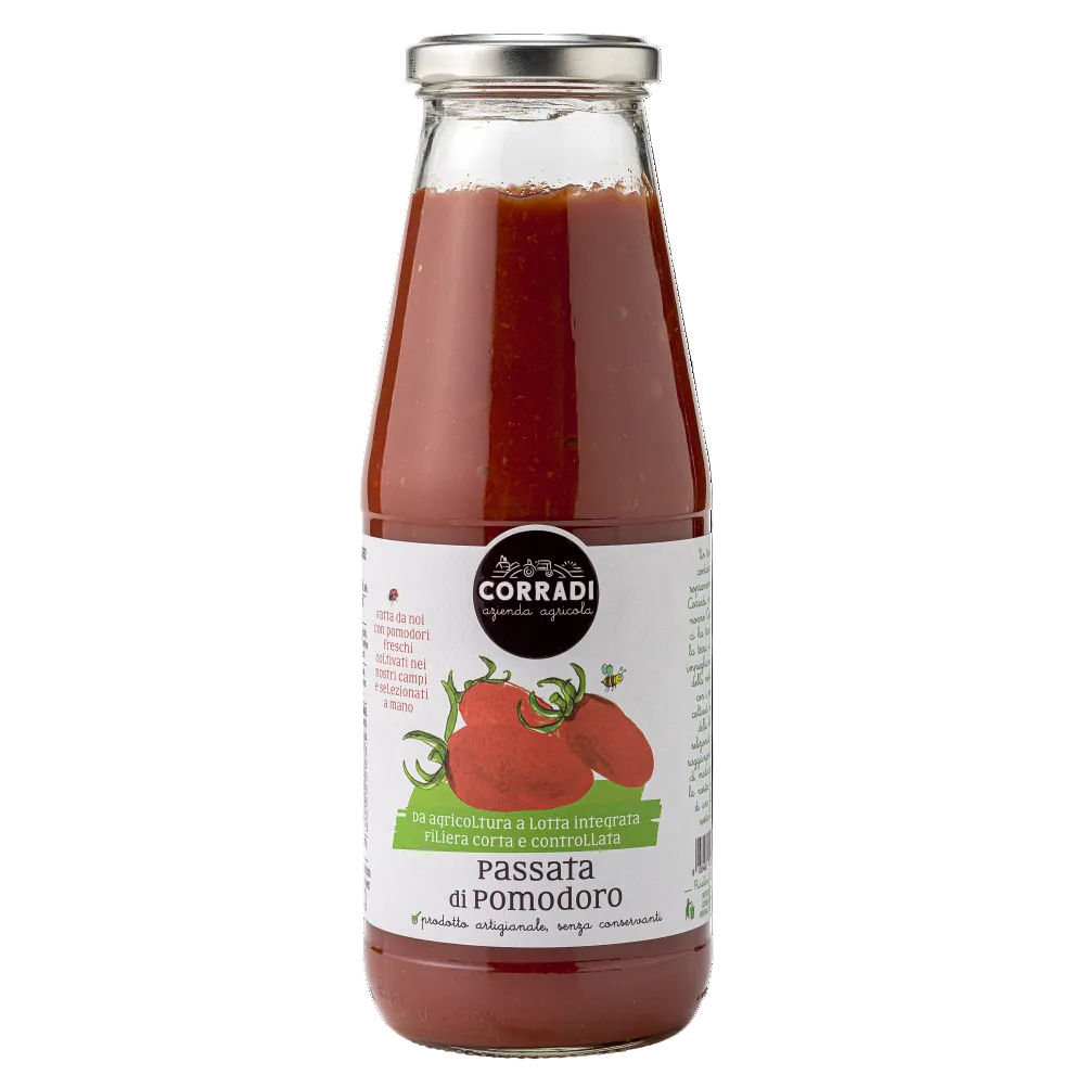 Passata di Pomodoro von Corradi, Tomatenpassata aus dem Veneto, 690 g Flasche