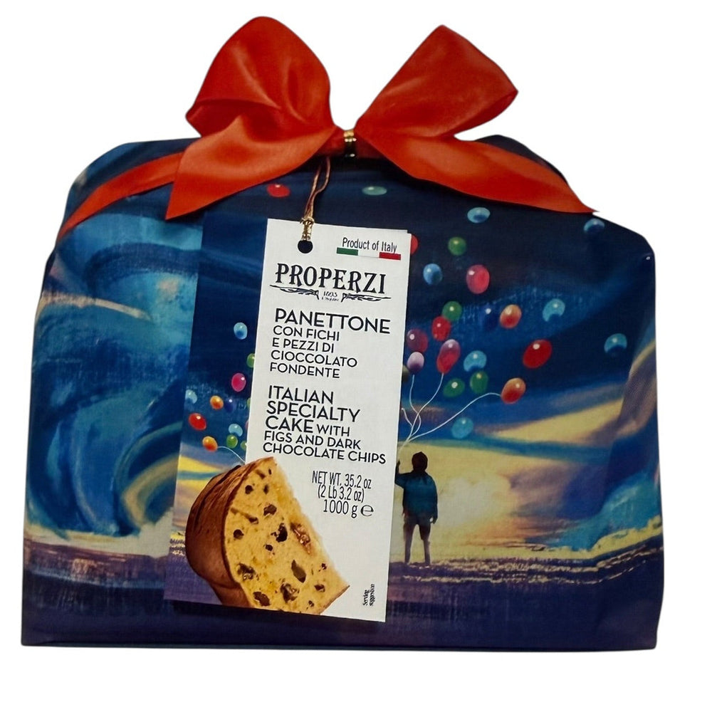 Properzi Panettone con Fichi e Pezzi di Cioccolato FOndenteccolato Fondente