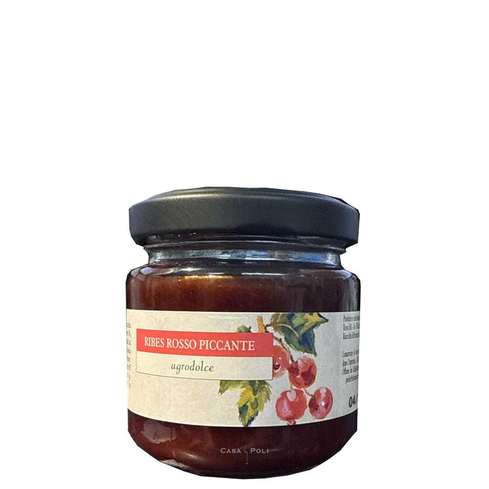 Ribes Rosso Piccante von Il Rovo, pikante Johannisbeer-Composta mit Chili, 100 g Glas