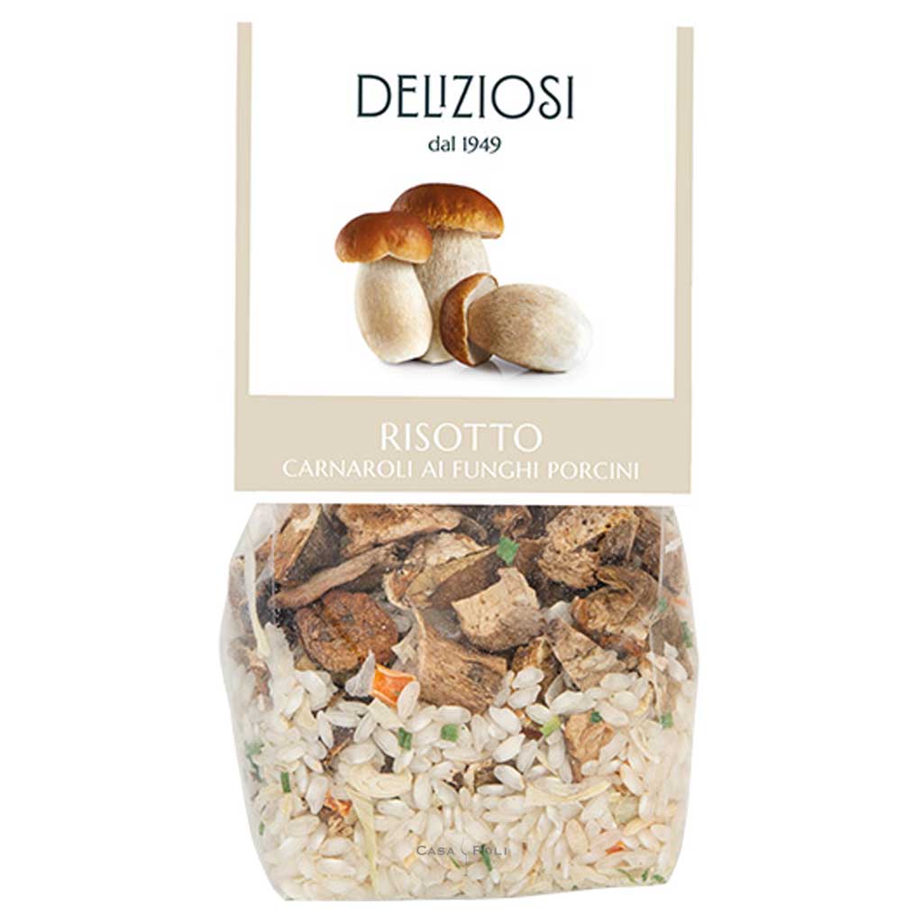 Risotto Carnaroli ai funghi porcini 250g - Deliziosi
