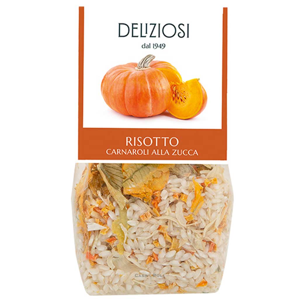 Risotto Carnaroli alla Zucca – Cremiges Kürbis Risotto aus Italien  250g - Deliziosi
