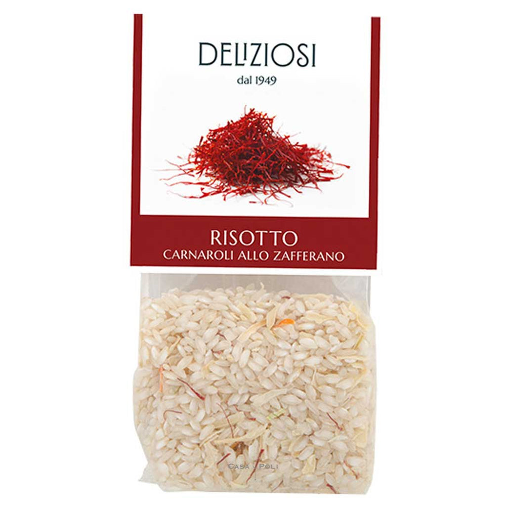 Risotto Carnaroli allo Zafferano von Deliziosi, Safran-Risotto, 250 g Packung