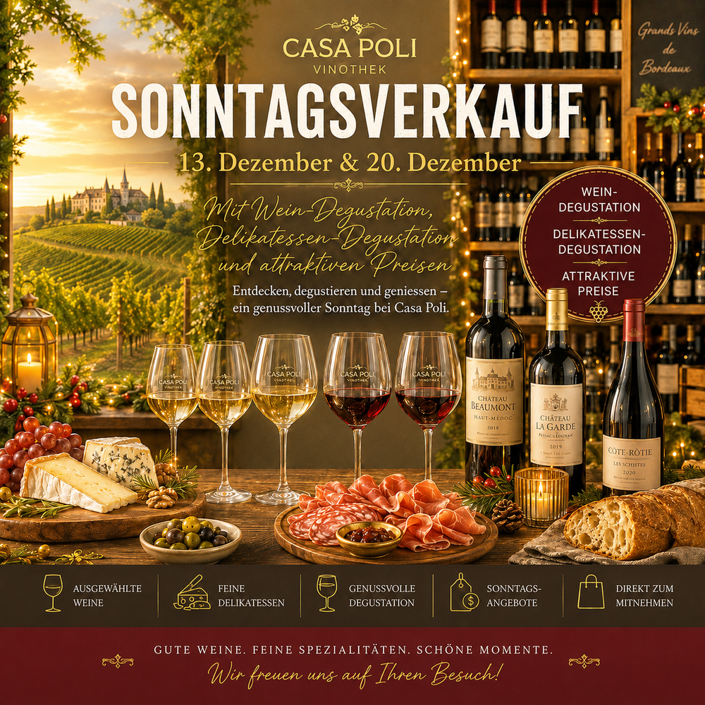 Sonntagsverkauf 13. & 20. Dez. von 10:00 bis 16:00 Uhr