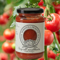 Scharfe Bio-Tomatensauce mit Peperoncino von Prunotto aus dem Piemont