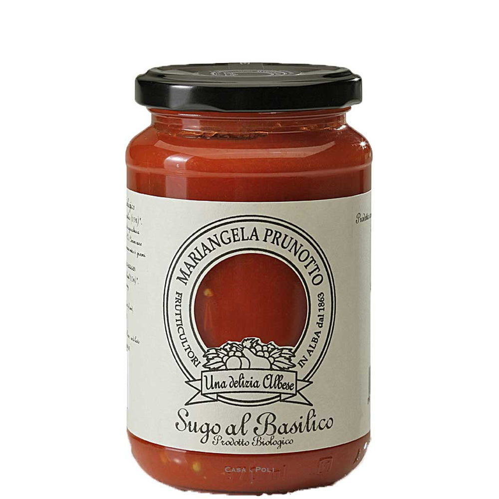 Sugo al Basilico Bio von Mariangela Prunotto, Tomatensauce mit Basilikum, 340 g Glas
