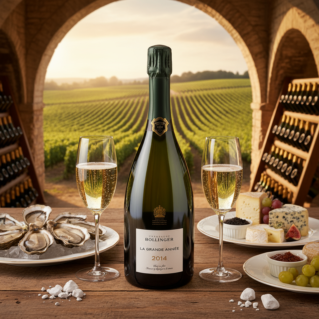 Bollinger La Grande Année 2014 mit Champagne-Elementen