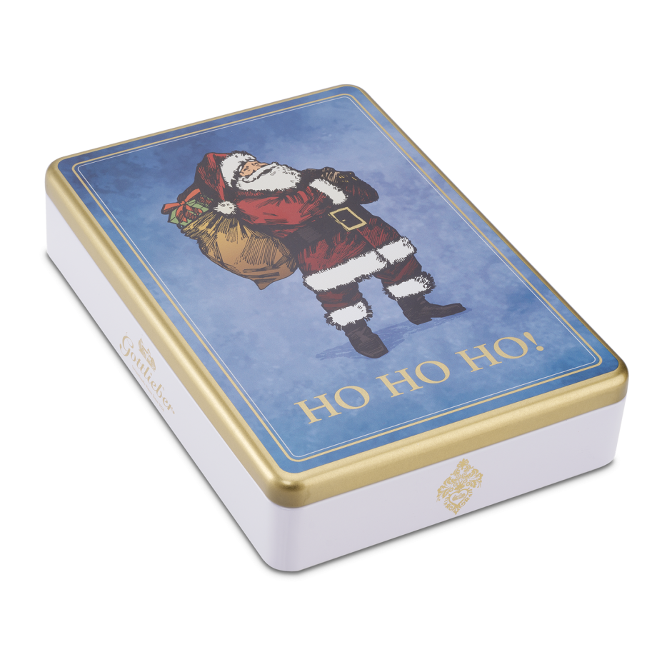 Schmuckdose Weihnachtsmann mit Gottlieber Mini-Hüppen