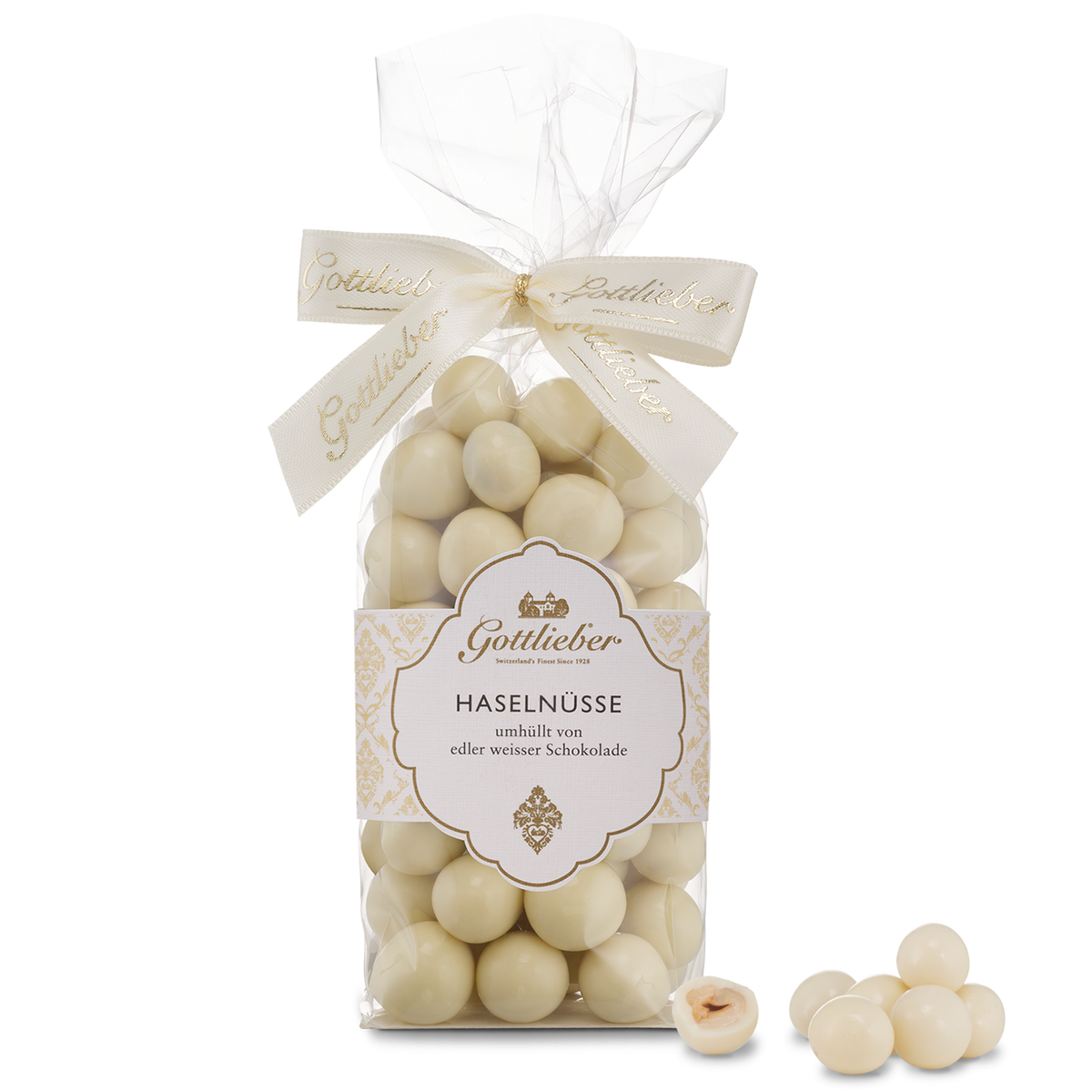 Haselnüsse mit weisser Schokolade
Im Säckli