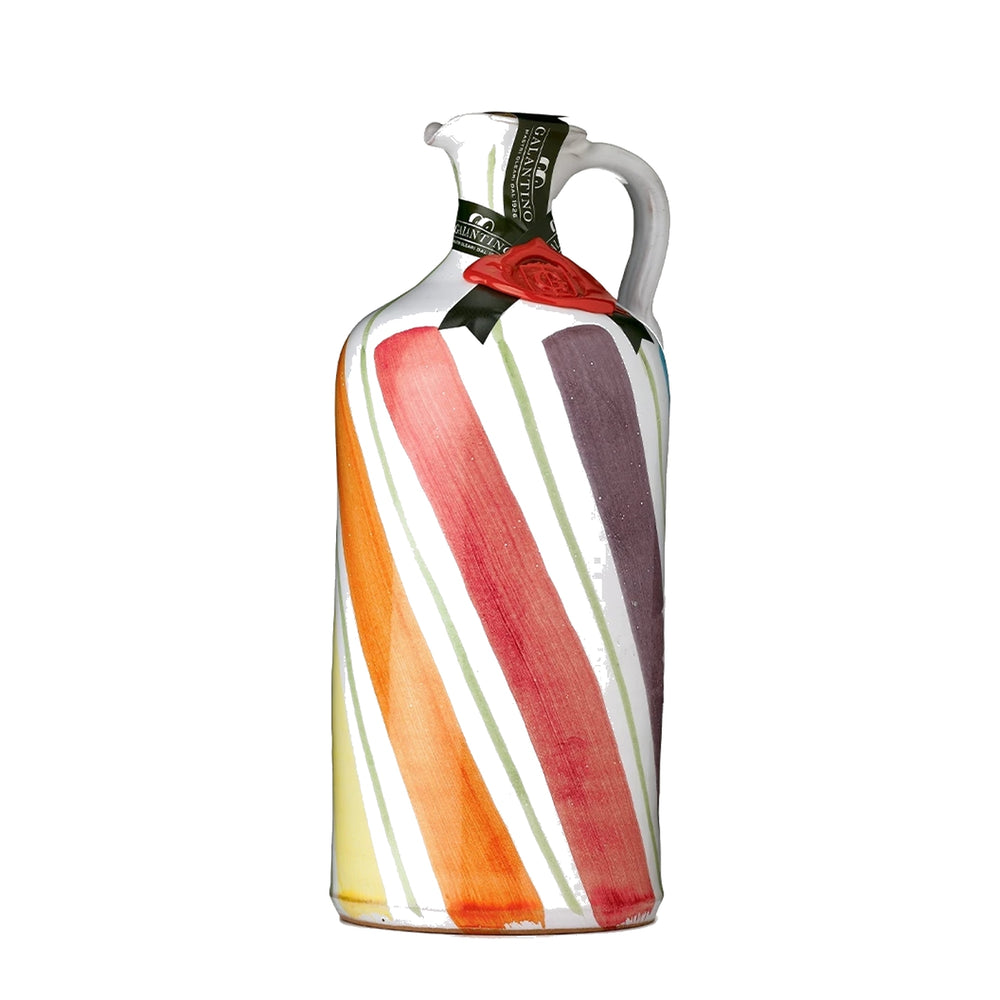 Galantino Arcobaleno Keramikkrug Olivenöl Extra Vergine 500 ml