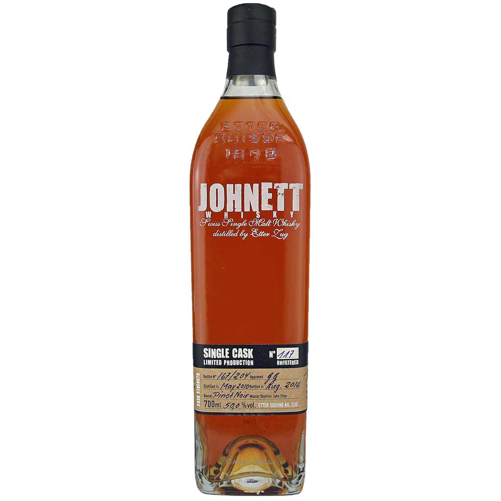 JOHNETT Single Cask N°113 – Swiss Single Malt Whisky – Cask Strength – 70cl - Etter Söhne AG (Kopie)