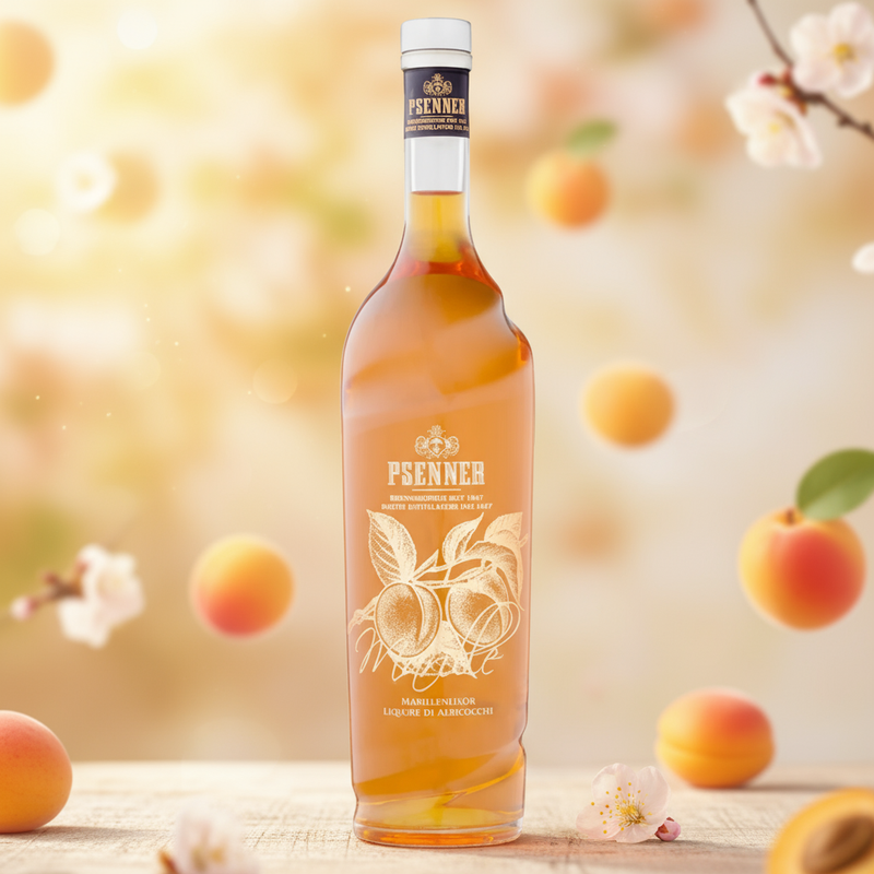 Marillen-Aprikosenlikör 70 cl. von L. Psenner – Stimmungsbild
